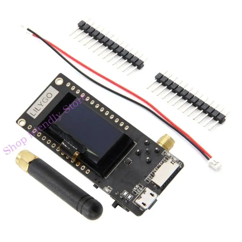 

594a Lora32 v2.1 Wi-Fi Wireless Bluetooth-Compat Модуль ESP 32 SMA IP5306 OLED 0,96