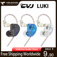 CVJ Luki In-ear Earphone Dual Unit Vibrating +10mm Dynamic with HD Microphone HIFI Earphone