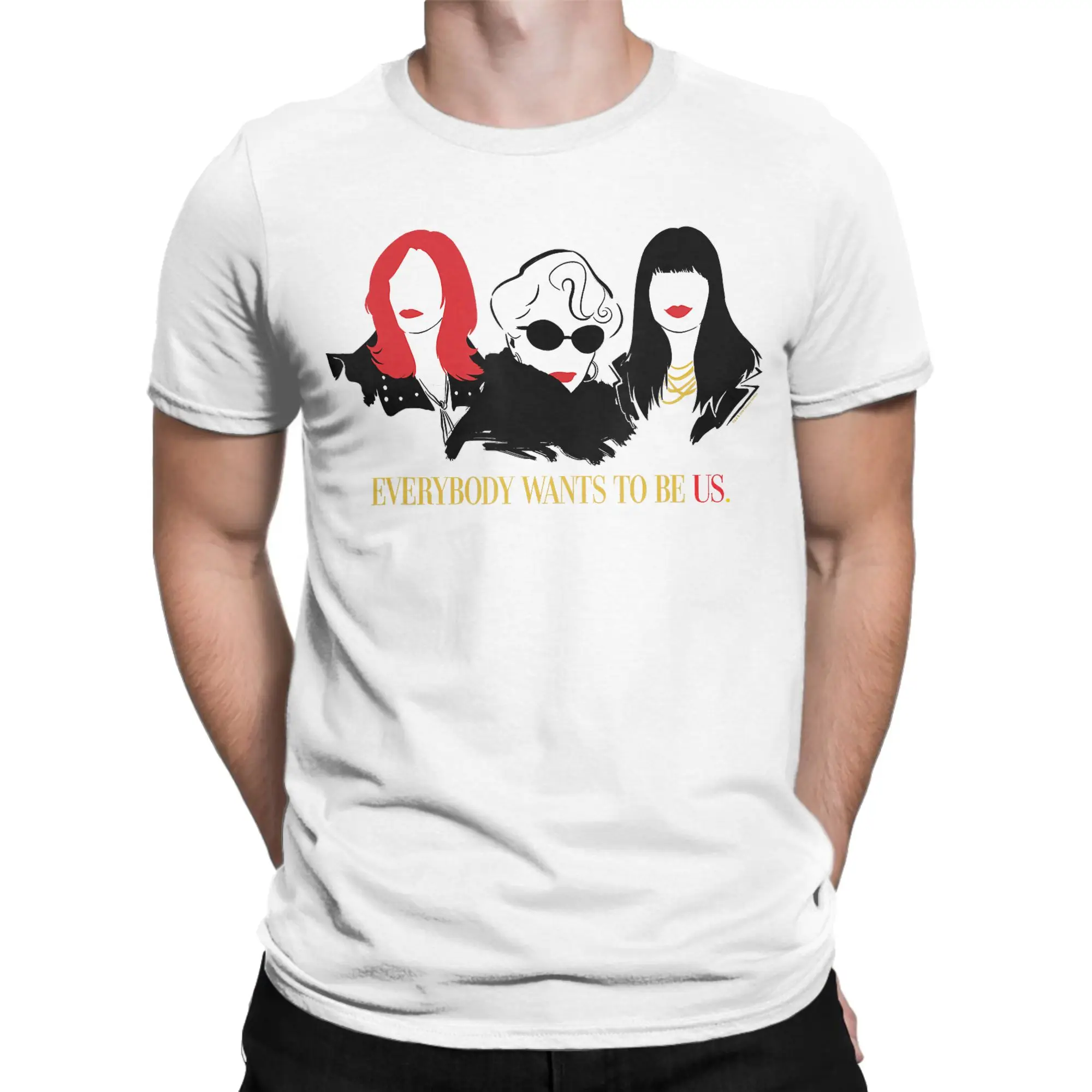 The Devil Wears Pradaed Miranda Everybody Wants to Be Us Quote Cotton T Shirt Men Summer Y2K Basic T-Shirts Fashion Tee Shirt