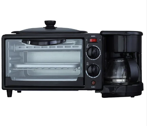 High Quality 3-in-1 Electric Mini Toaster Oven US Plug Oven Safe Reliable for Home Hotel Use with Warming Baking Pan Accessories