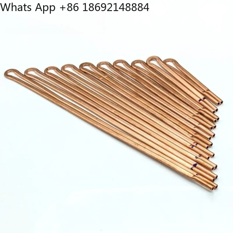 

Notebook water-cooled radiator modified 4.5 outer diameter, flat copper tube T2 red copper flat tube