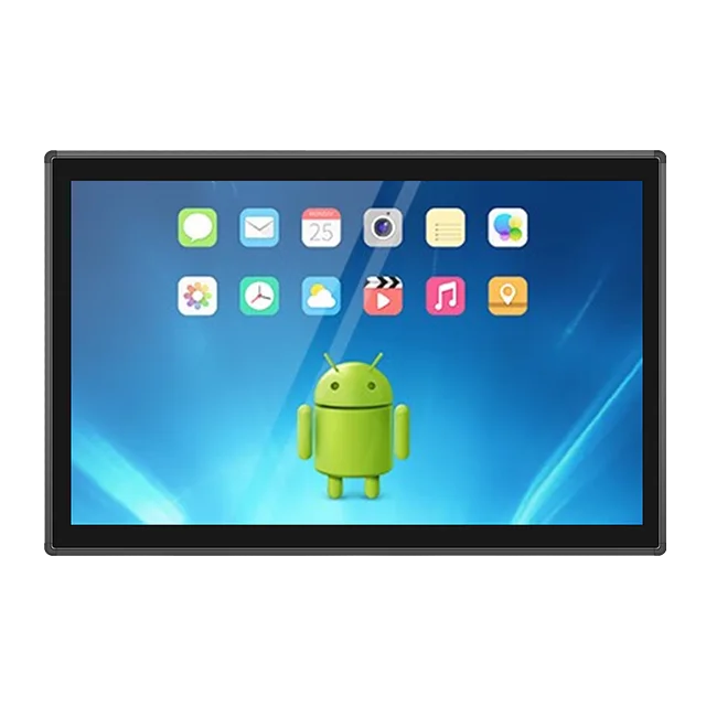 Indoor Industrial Android 18.5 Inch 6 Rs232 Rs485 Dc12v PCAP Touch Screen Panel PC All In One Computer Tablet Computer