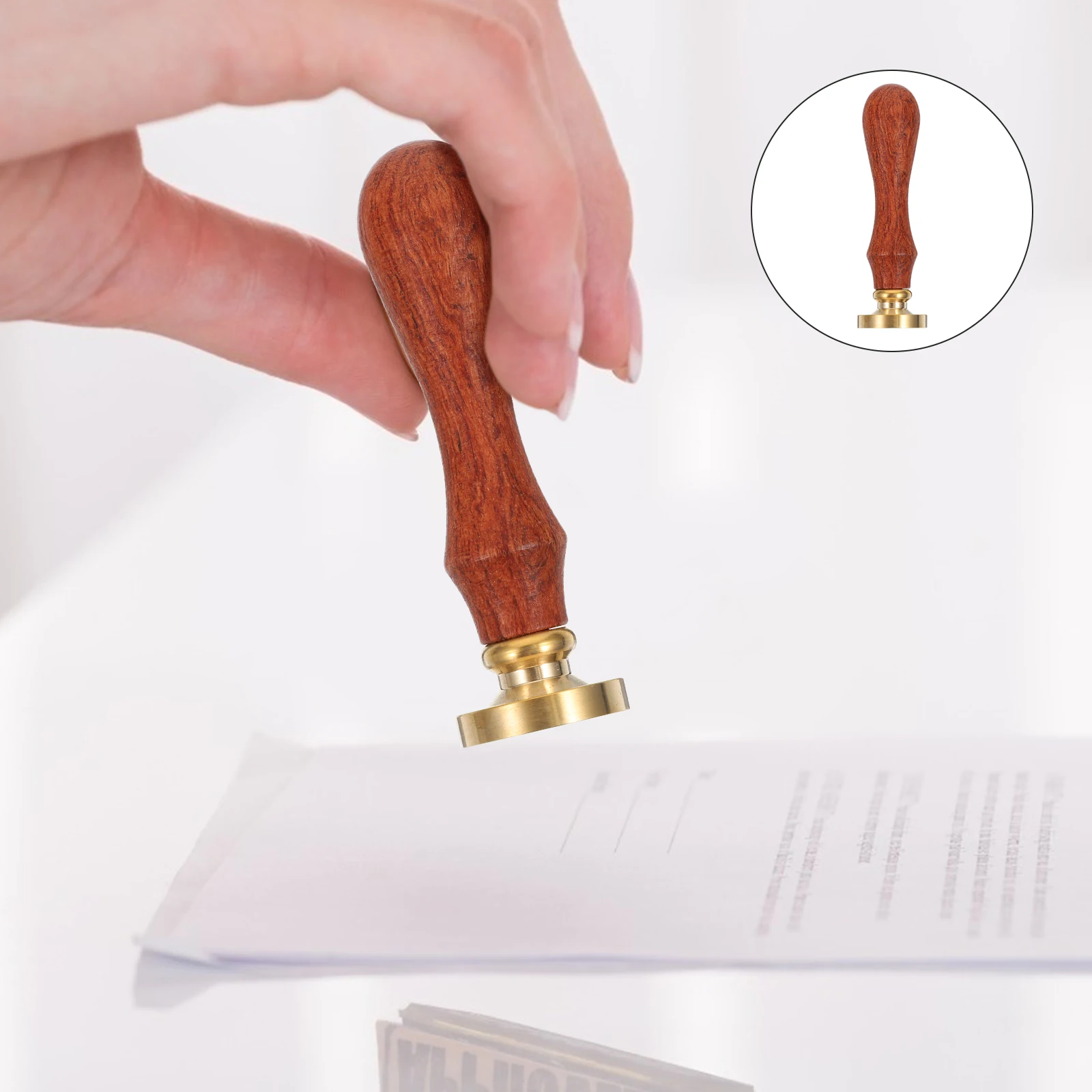 

Heads Retro Wax Seal Rustic Decor Adorable Pattern Stamp Wedding Wood Scrapbook