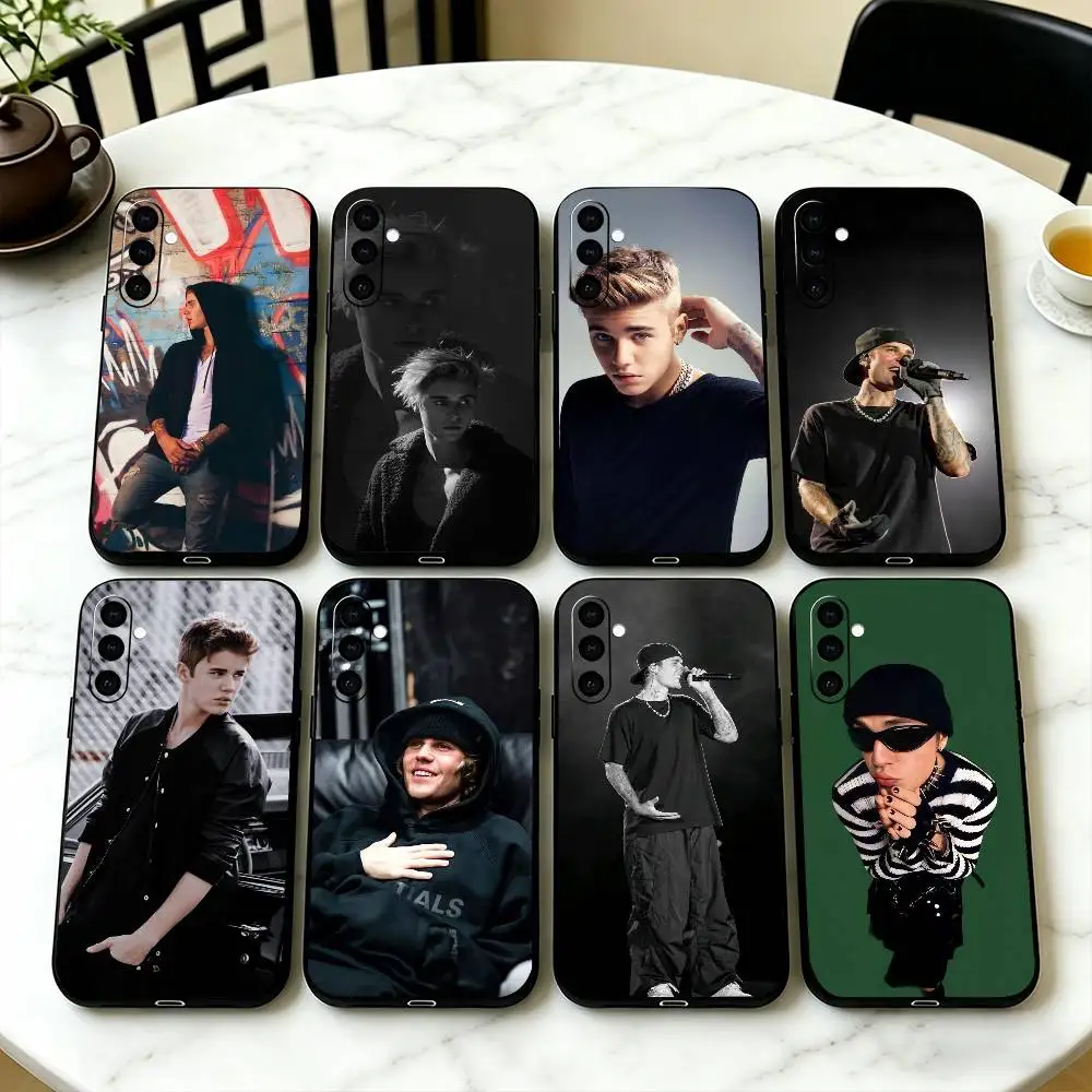 Swag J-Justin Bieber-r Phone Case Black Silicone Soft For Samsung Galaxy A73,A72,A71,A70,A53,A52,A51