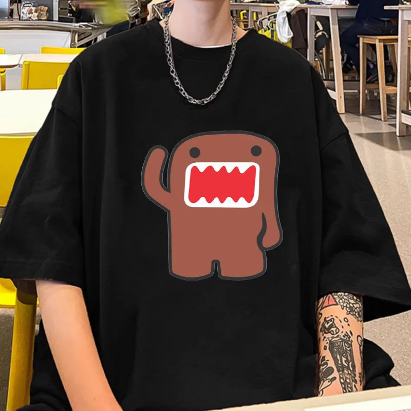 Epic Face Domo Kun Funny Meme T Shirts Men Summer O-Neck Cotton T-Shirt Fashion Oversized Streetwear Tee Shirt Unisex Clothes