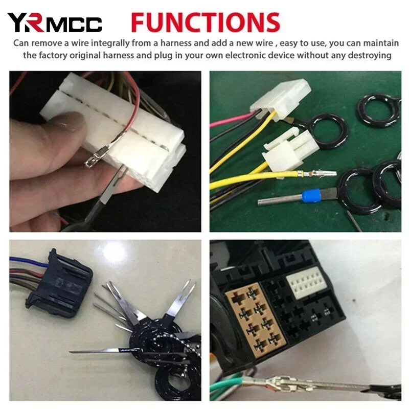 11/18/26/36/41pcs Auto Terminale Kit di Strumenti di Rimozione Cablaggio Elettrico Crimp Connettore Spille Estrattore Auto Terminale di Riparazione