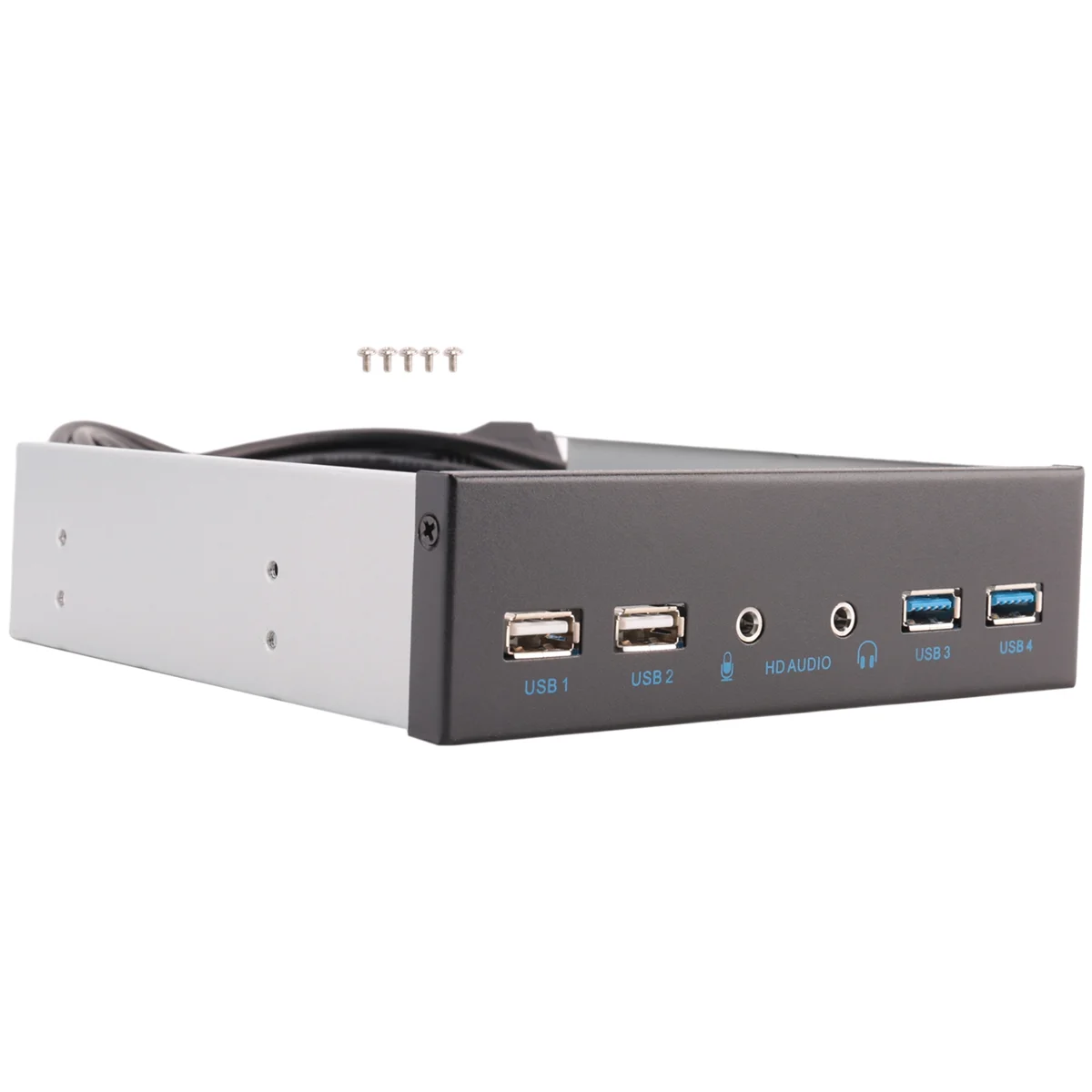 5.25 Inch Desktop Pc Case Internal Front Panel Usb Hub 2 Ports Usb 3.0 And 2 Ports Usb 2.0 With Hd Audio Port 20 Pin Connector