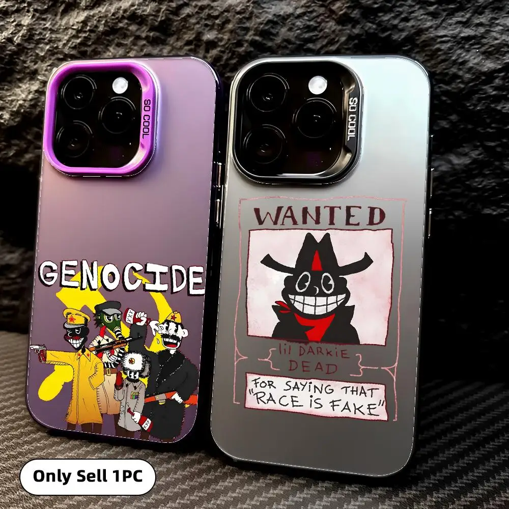 Music Singer LI-Lil Darkie Phone Case Colorful Matte Laser Aurora Phone Case For IPhone 18 17 16 15 14 13 12 11 Pro Max Air