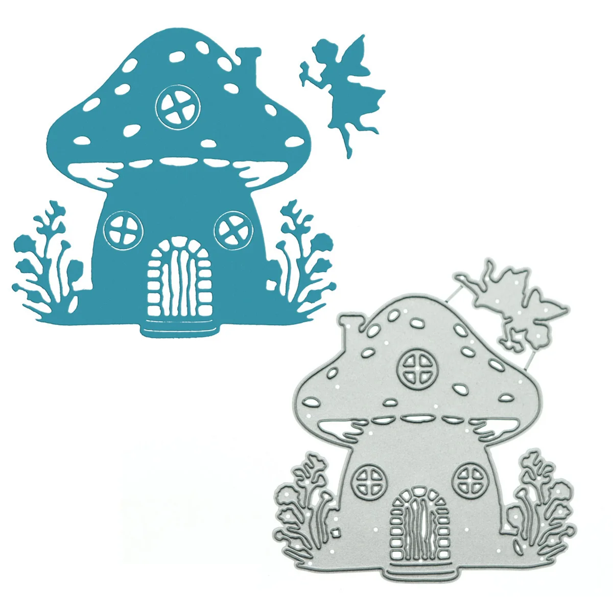 Metal Cutting Dies Mushroom House Pattern For Scrapbooking Fairy Tale Clipart Paper Punch Stencil DIY Greeting Cards Decorating