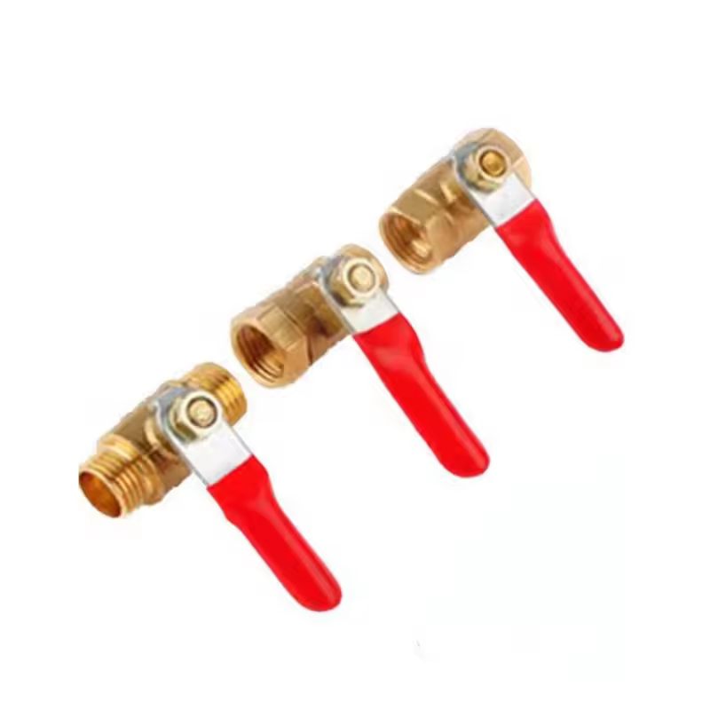 Brass Mini Shut Off Ball Valve 1/8" 1/4'' 3/8'' 1/2'' Female to Male BSP Threaded Air Water Oil Flow Control Plumbing Fitting