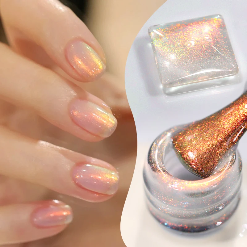 BORN PRETTY 10ml Aurora Glitter Gel Smalto per unghie Ultra Shine Chameleon Laser Semi Permanente Soak Off Gel UV Smalto per unghie