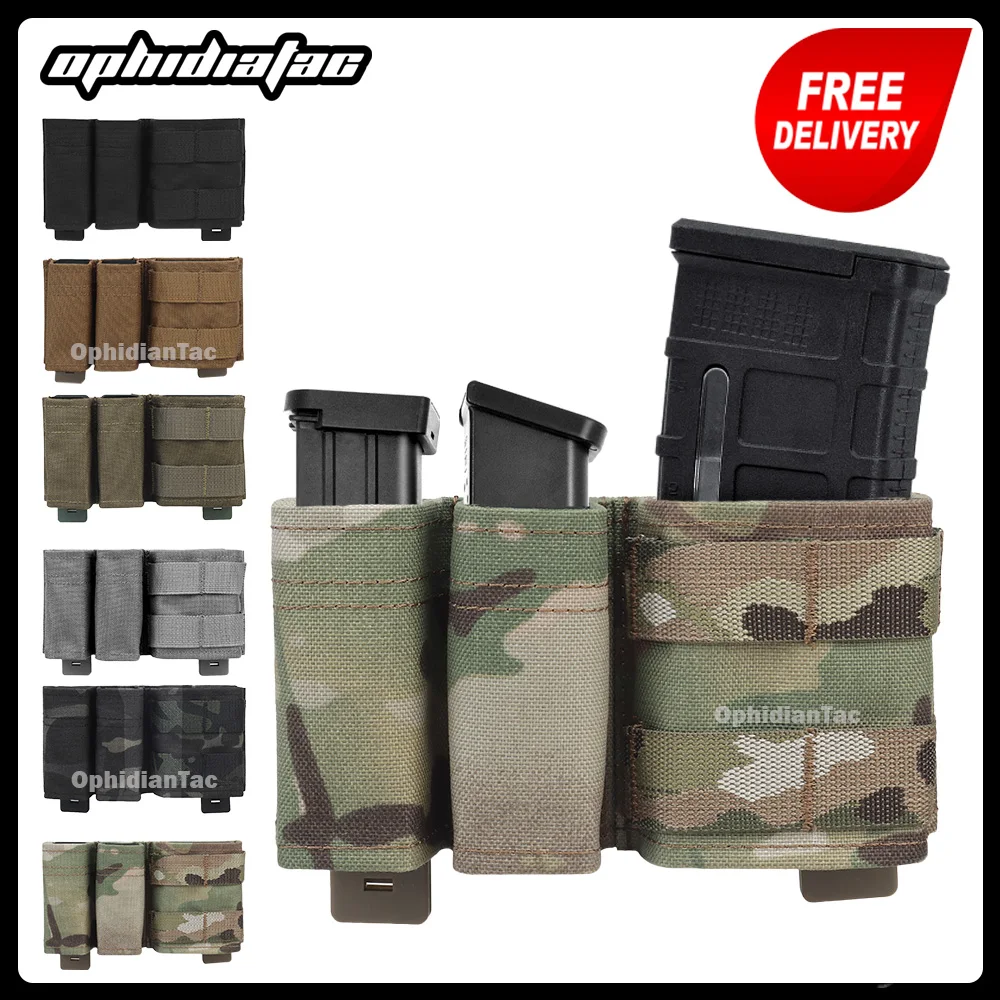 Double Dump Pouch, Flashlight Holster for 9mm 5.56 Mm, Magazine Pouch Molle Tool Bag, Safety IFAK Mag  Pocket