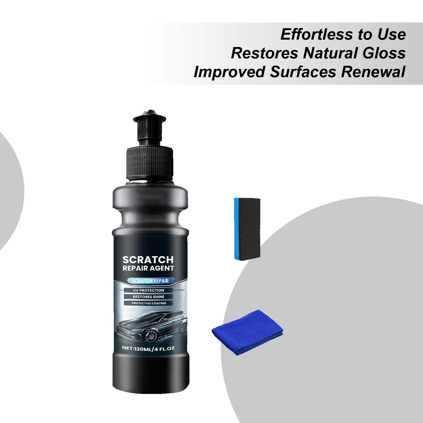 Средство для удаления автомобильных царапин, воск для ремонта царапин, 120 мл, средство для ухода за автомобилем, восстановитель краски для детализации, ежедневная дорожная поездка, грузовик, гараж