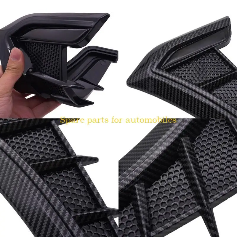 فتحات جانبية للسيارة H58F، أجنحة من ألياف الكربون TPU، ملصقات زخرفية، ديكورات خارجية لفتحات تدفق الهواء