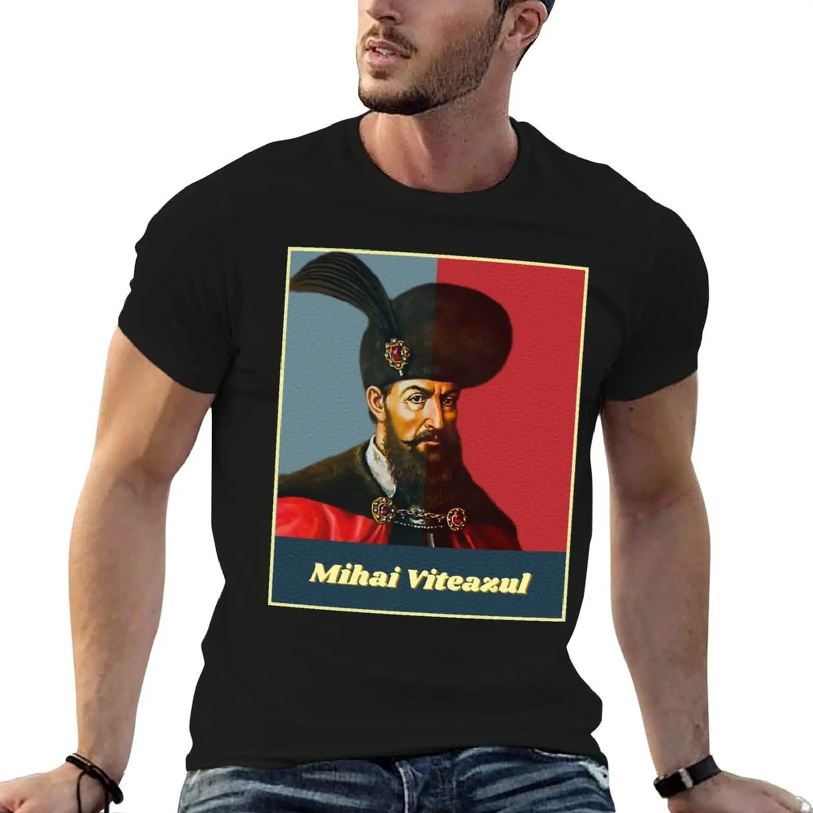 Mihai Viteazul, Prince of Wallachia, Moldavia and Transylvania T-Shirt oversized graphic tee t shirts for men cotton