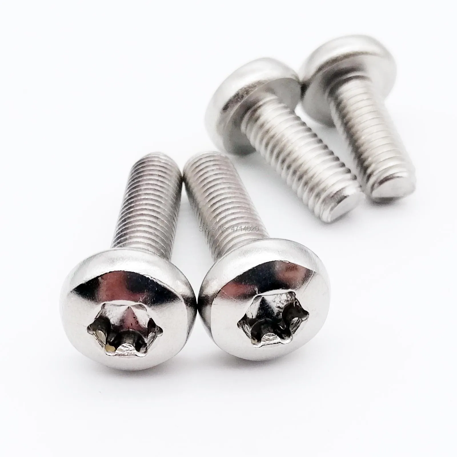 Weiyi 10/50 Stück M2 M2.5 M3 M4 Schwarz Güteklasse 8.8 Kohlenstoffstahl GB2673 Sechslapp-Torx-Senkkopfschraube Maschinenschraube – Detail 7