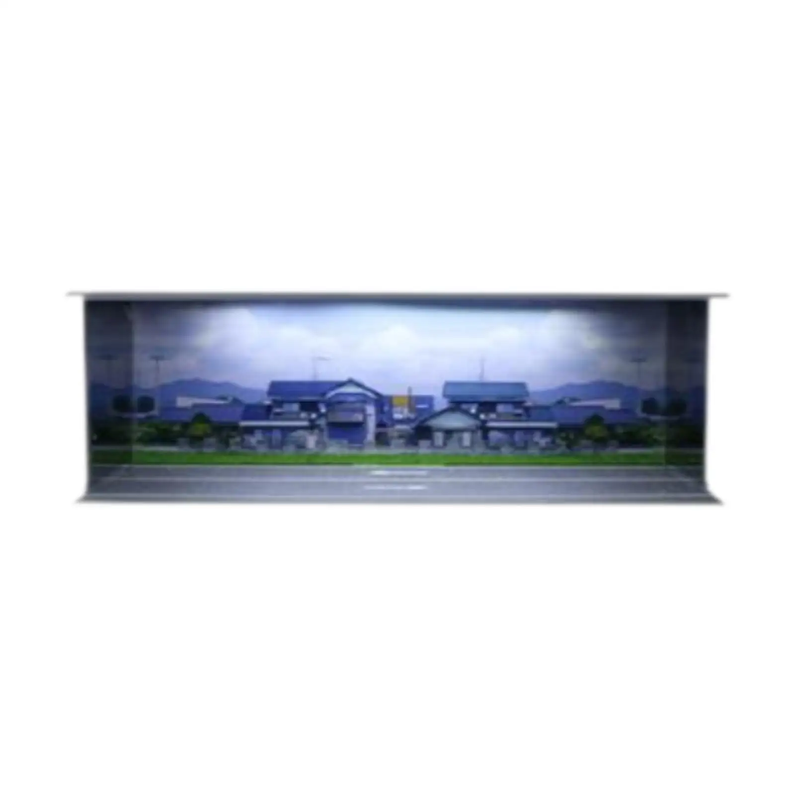

Car Model Display Case with Lighting 1/64 Scale Acrylic Garage Scenery for Toy Car Collection and Storage