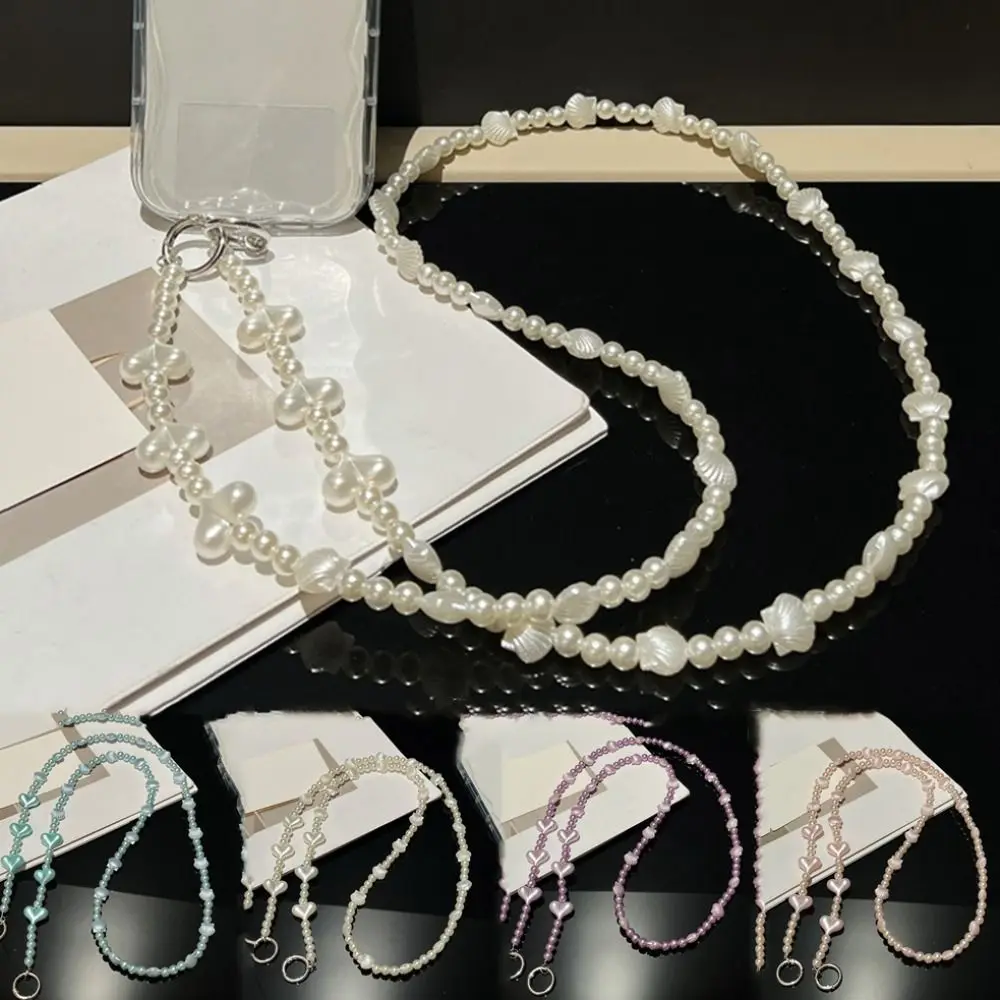 

Lovely Crossbody Long Crossbody Phone Chain Long Beads Mobile Phone Chain Sweet Acrylic Beads Phone Strap Girls