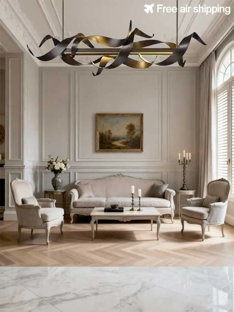 

LED Ceiling Chandelier and Stainless Steel Pendant Light in Nordic Style for Dining Room and Living Room Indoor Lighting