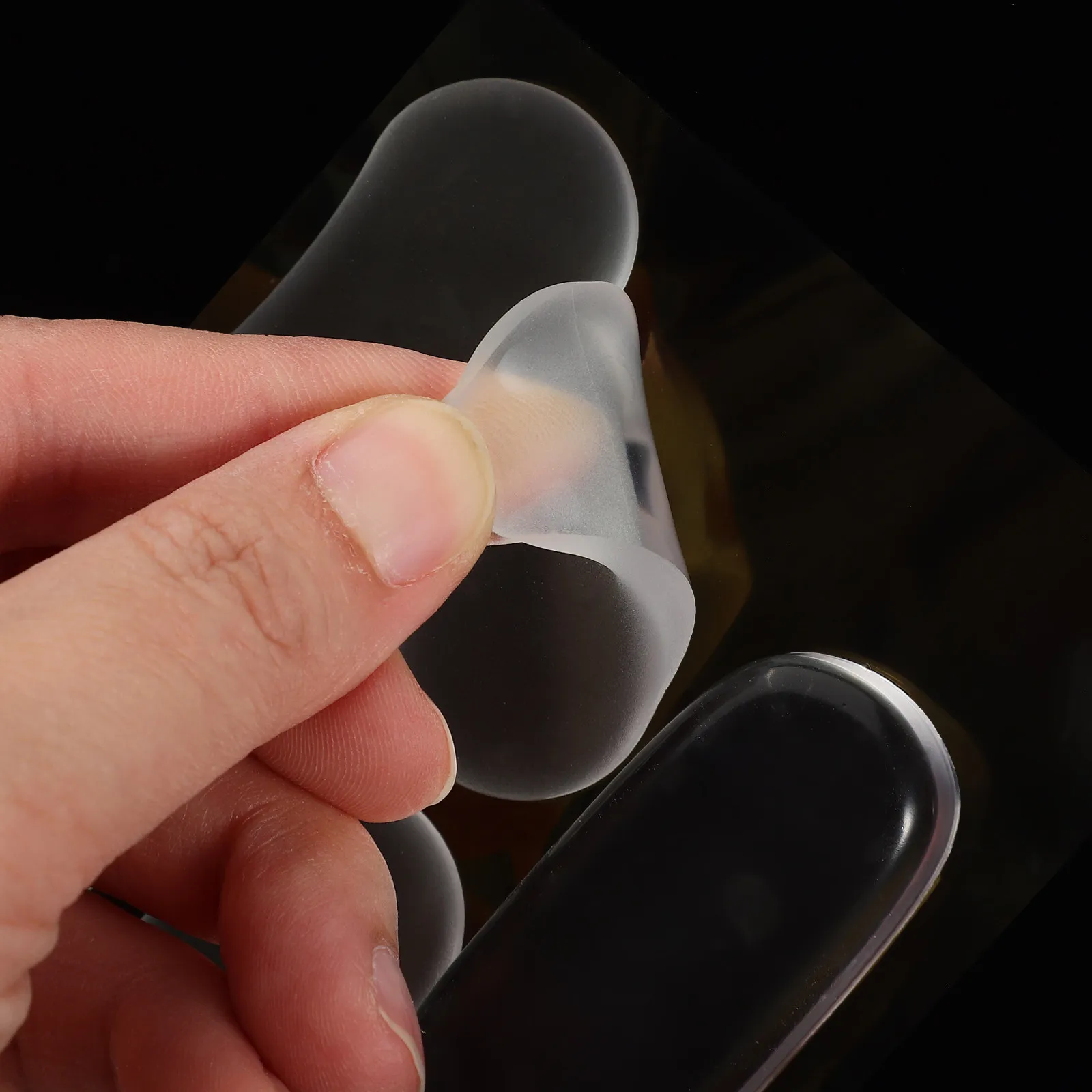Clear Silicone Toilet Seat Bumpers 5 Pack Quiet Cushion Buffer Pads for Bathroom Home and Office