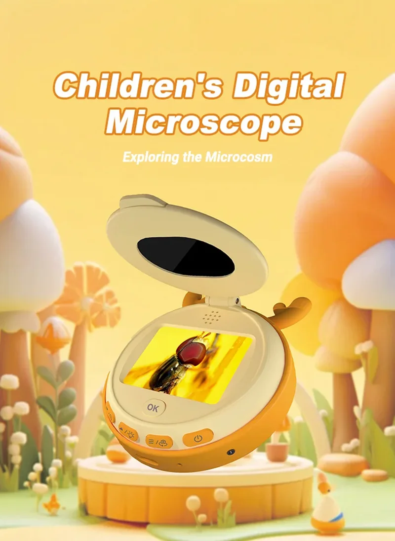 

Educational toys, children's microscopes, scientific experiments with screens, photo and video magnifying glasses