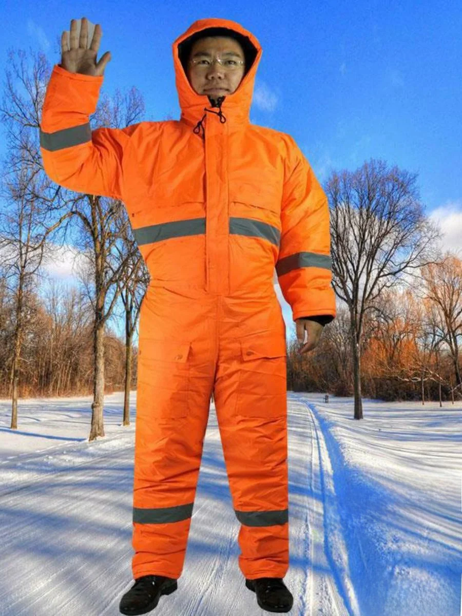 

Утепленные водонепроницаемые зимние комбинезоны и теплые хлопковые куртки для персонала холодильных складов, рабочая одежда для весеннего сезона