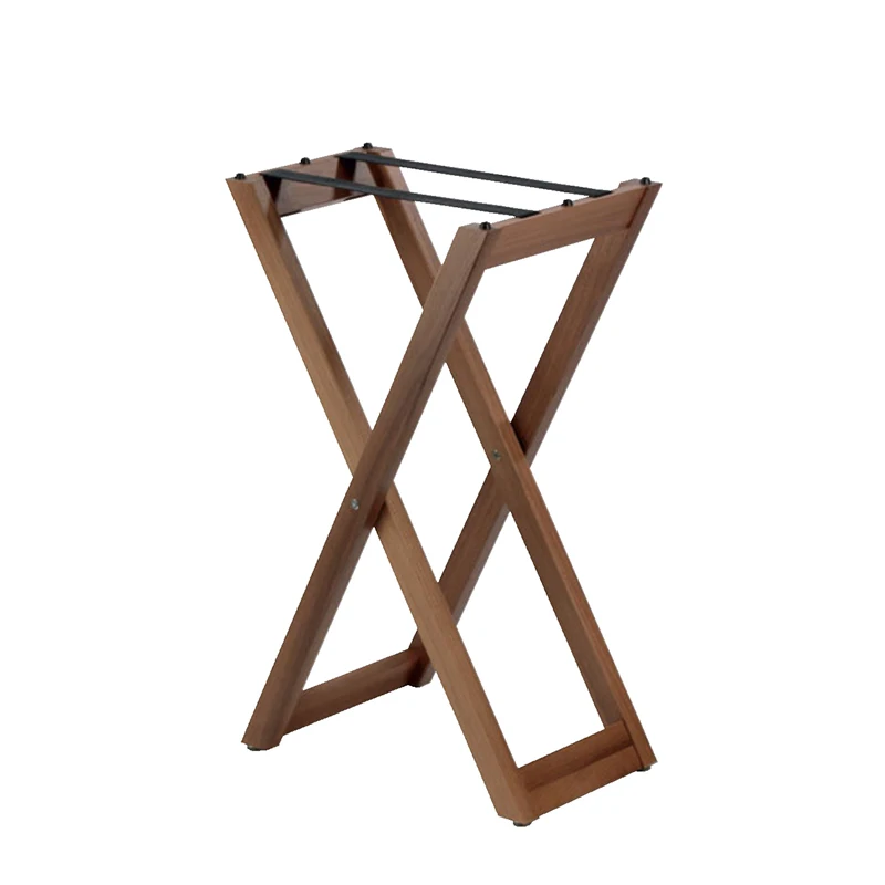 X-shaped folding wooden display shelf wedding hotel restaurant special hotel restaurant room service tray