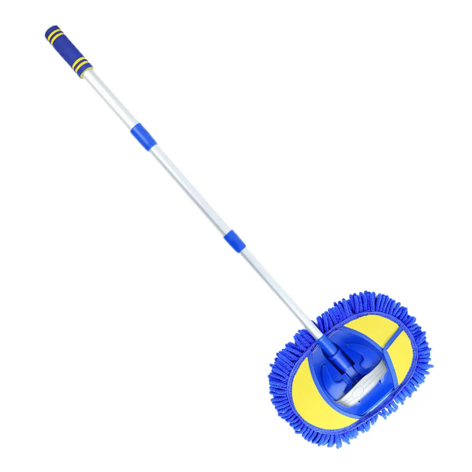 2 in 1 Car Wash Brush Mop Scratch-Free Aluminum Alloy Pole for Car RV