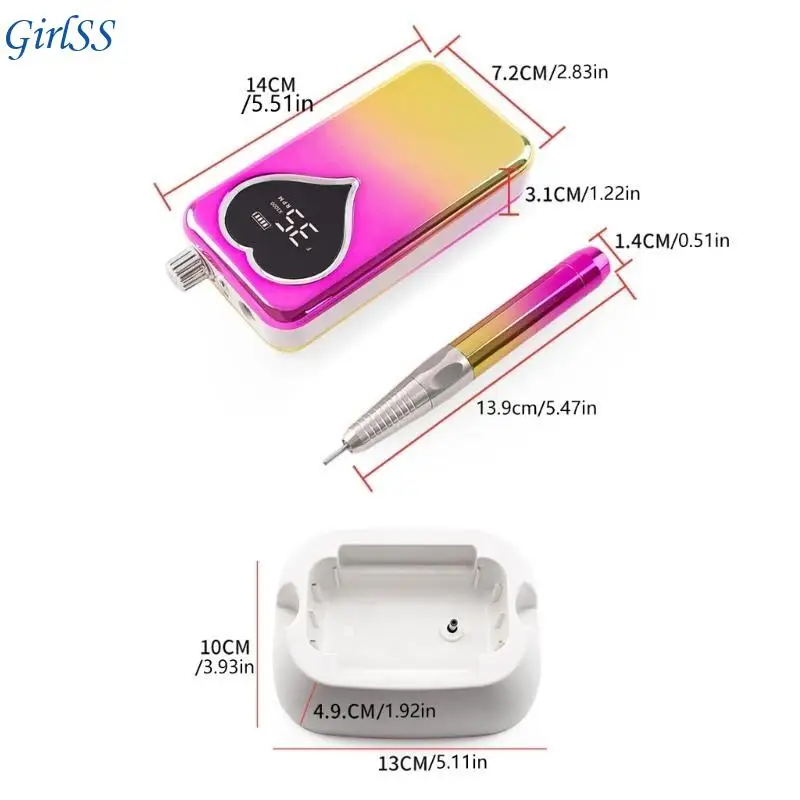 Máy Làm Móng Tay Không Chổi Than Chuyên Nghiệp 6 Phụ Kiện Đi Kèm Thiết Bị Salon T4MB