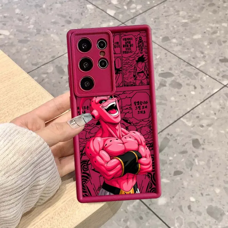 D-dragon ball dos desenhos animados capa legal para samsung galaxy s25 s24 s23 s22 s21 s20 ultra plus fe 5g olho escada caso de telefone