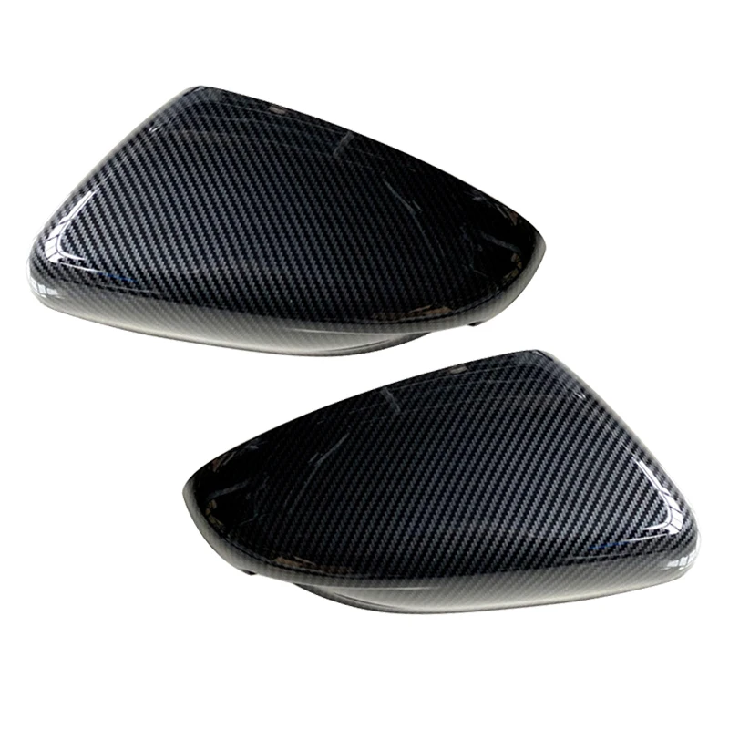 

1 Pair Carbon Fiber Style Door Side Rear View Mirror Cover Cap Trim Without Turn Signal Light Hole Fit for Kia K3 2013-2017 New