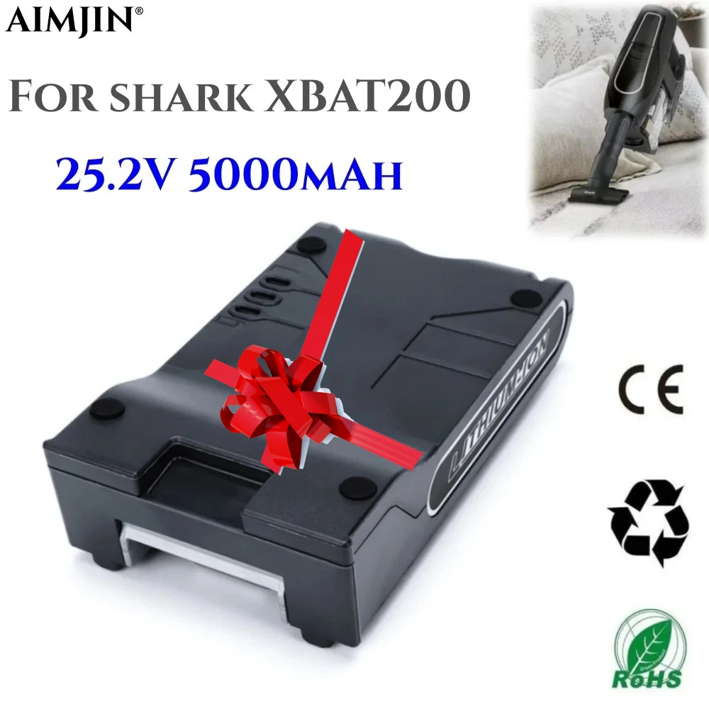 

For Shark XBAT200 ION Rocket IONFlex and IONFlex Cordless Vacuums Batter 25.2V 5000mAH lithium-ion vacuum cleaner battery