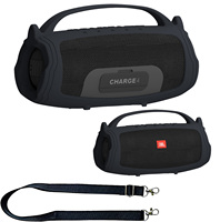 Silicone Handle  Protective Cover Case And  Shoulder Strap for JBL Charge 4/5 Portable Bluetooth Speaker