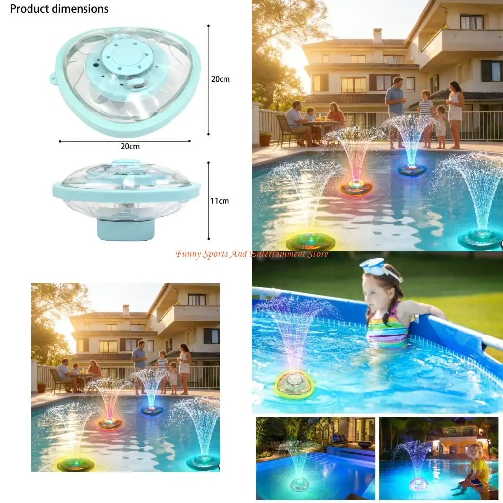 

C4DE Plastic Outdoor LED Light With 4 Water Effects Perfect For Pool Areas