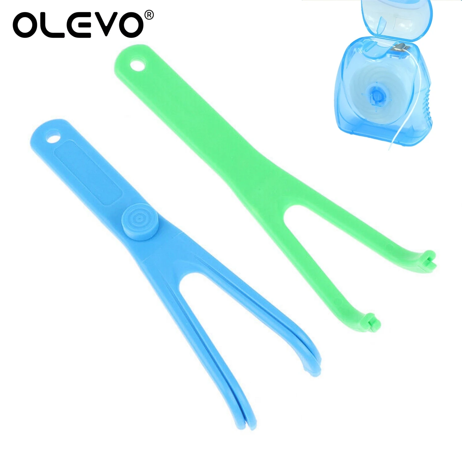 Dental Floss Holder Aid Reusable Oral Hygiene Toothpick Flosser Replaceable Rack Interdental Care Teeth Whitening Cleaning Tools