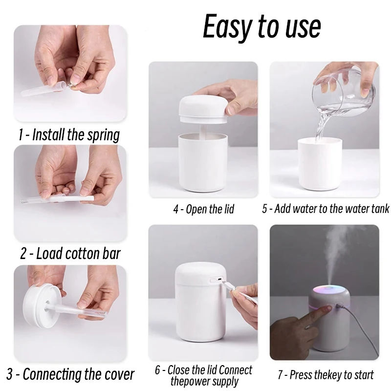 Xiaomi Air Humidifier Portable Mini USB Aroma Diffuser With Cool Mist For Bedroom Home Car Plant Purifier Humificador Add Filter