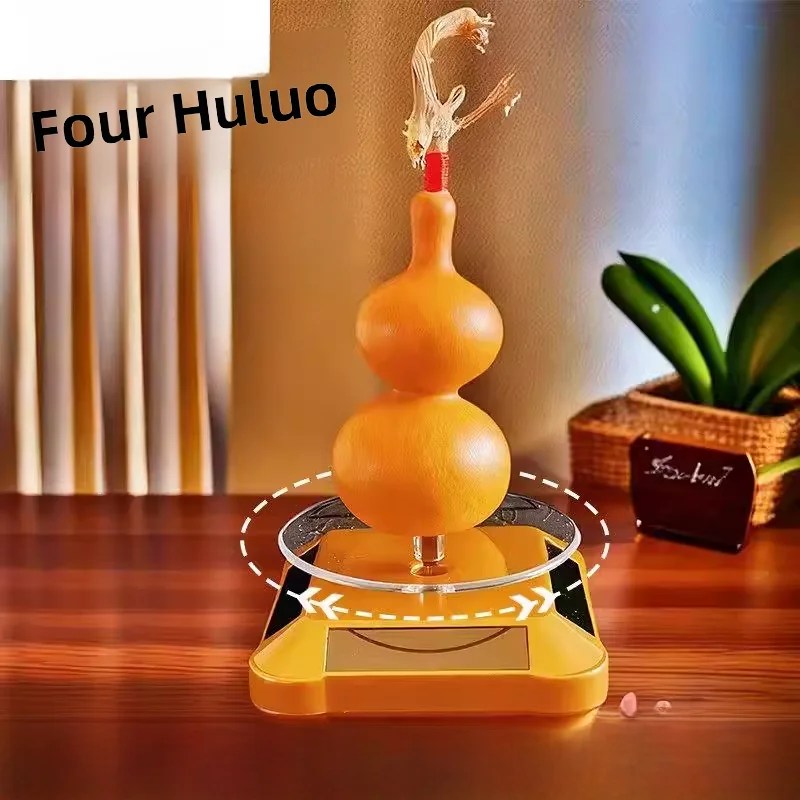 

Вращающаяся подставка на солнечной батарее для украшений, держатель для браслетов, деревянный, в европейском стиле