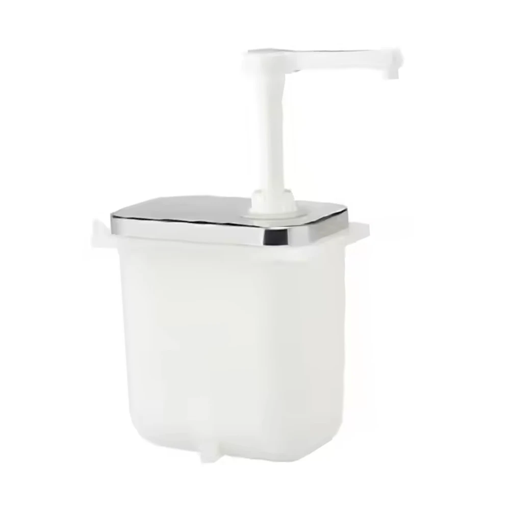1L/2L Double Head Stainless Steel and PP Material Condiment Sauce Pump Dispenser Plastic Sauce Dispenser image 2