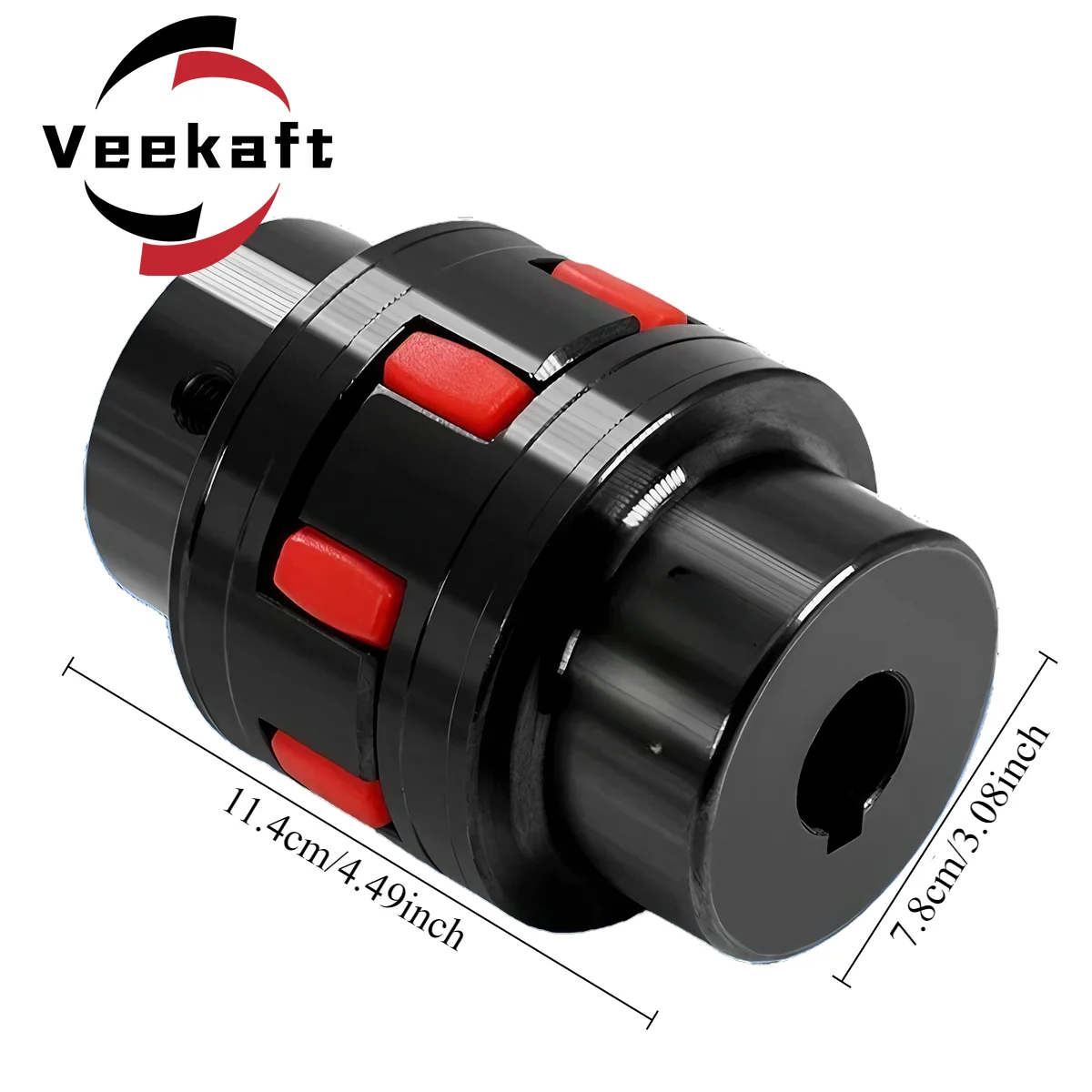 

1PC Veekaft XL4 D78L114 12/18/22/28/32/35/40/45mm GR38 CNC Motor Ballscrew Jaw Spider Plum Steel Shaft Coupler Flexible Couplin