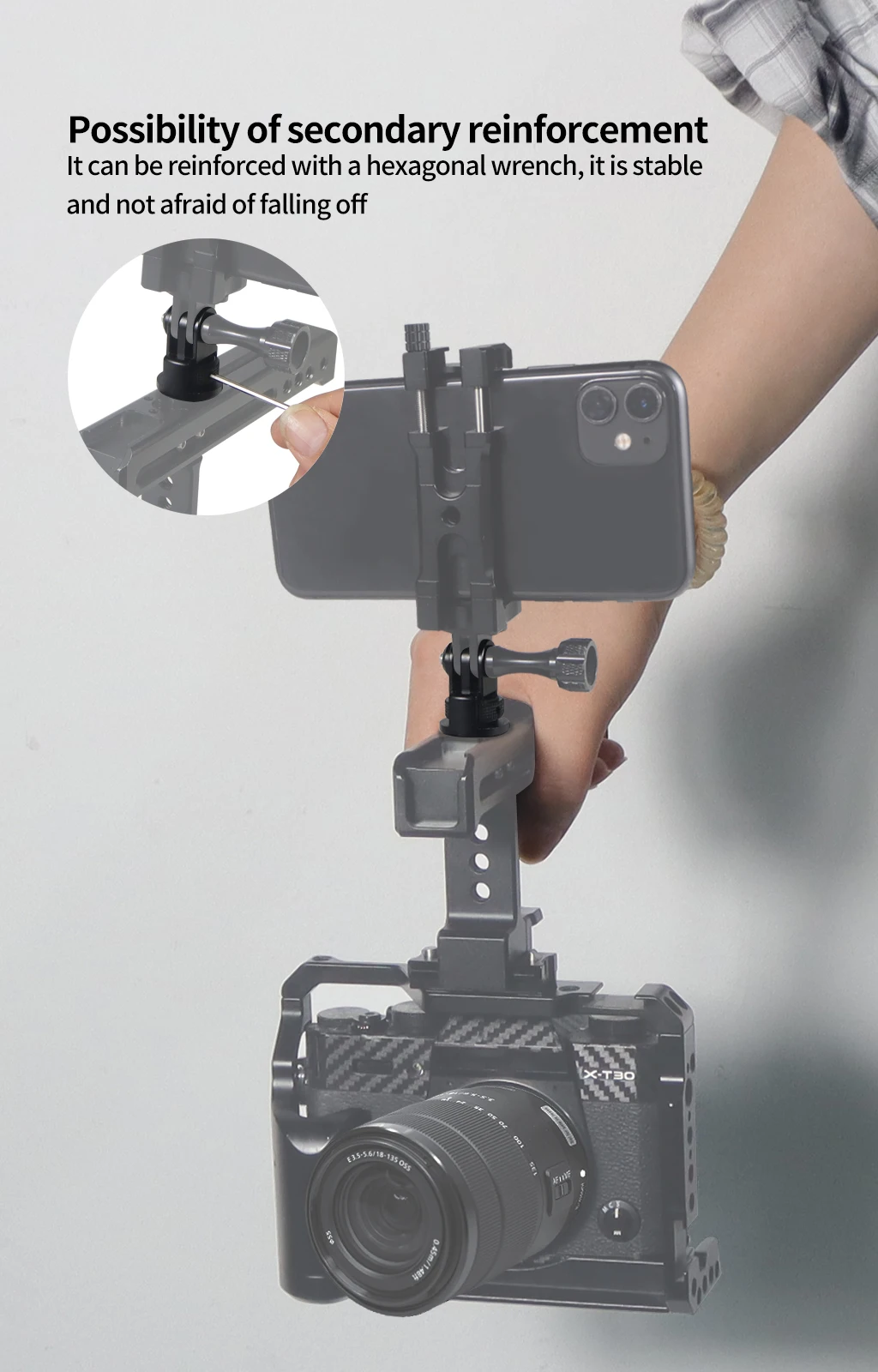 Aluminiumlegierung 1/4 Zoll Mini Stativadapter Halterung Basis für Gopro 13 12 11 10 für Insta360 X5 X4 X3 X2 für DJI Osmo Action Kamera – Detail 5