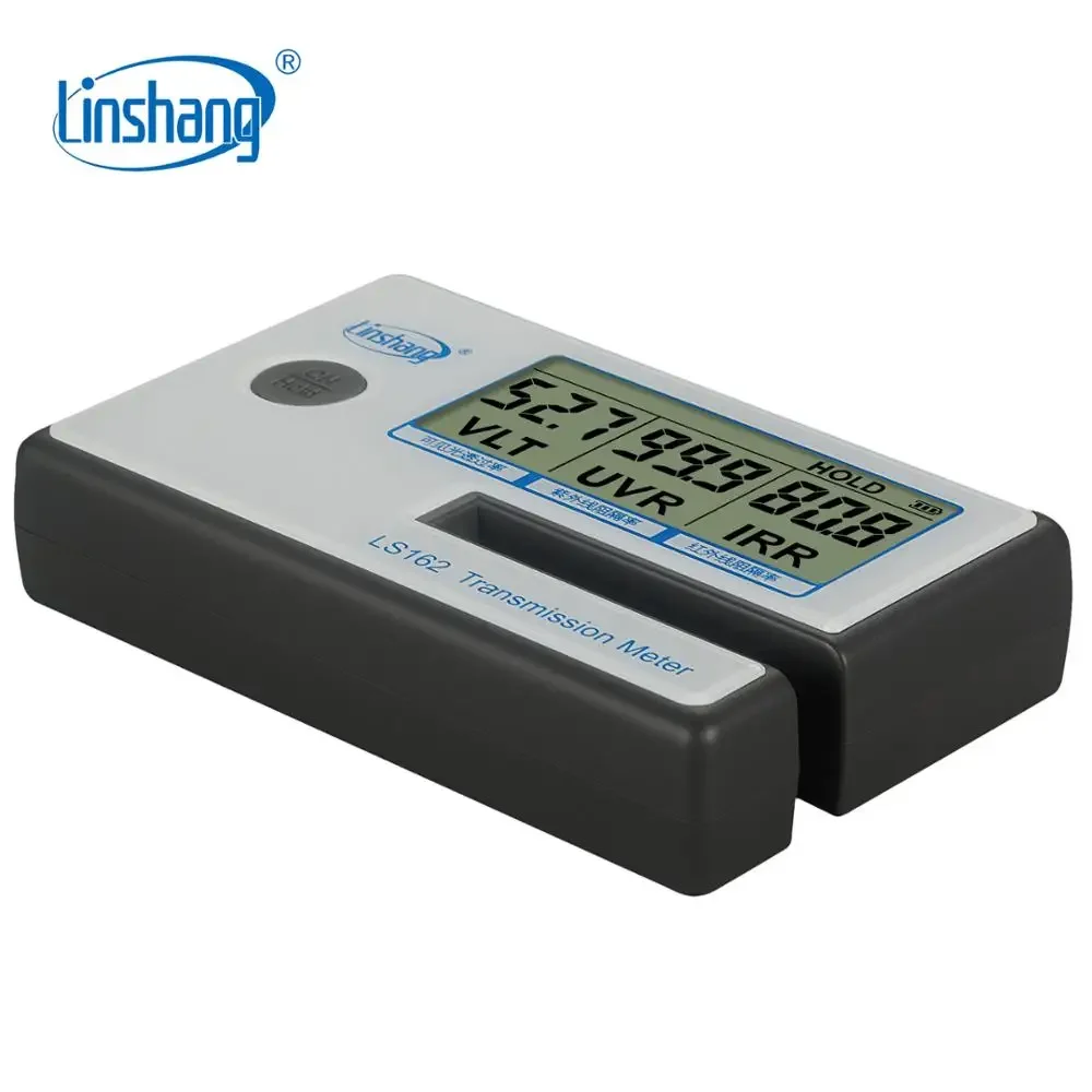 Linshang LS162 Portable Transmission Meter for solar film glass window tint with VL transmittance UV IR rejection blocking rate