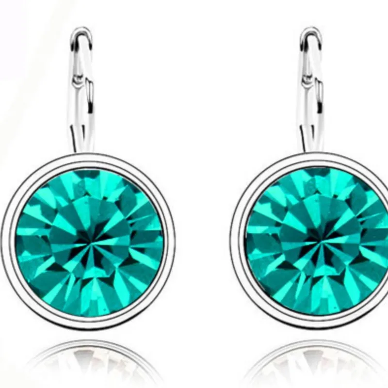 shine Crystal round moon Pendant candy sugar Earrings Fashion Jewelry charm girl dropshipping birthday gift party brand design