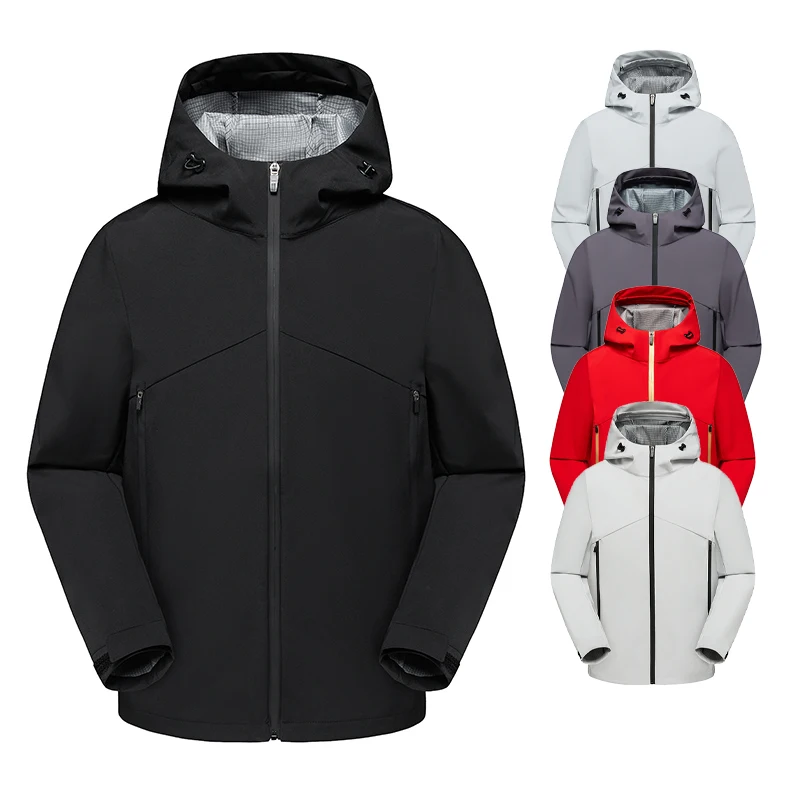 

Unisex Waterproof Windbreaker Jacket Lightweight Outer Hooded Outdoor Raincoat Hiking Windproof Jacket Women Cycling Clothing