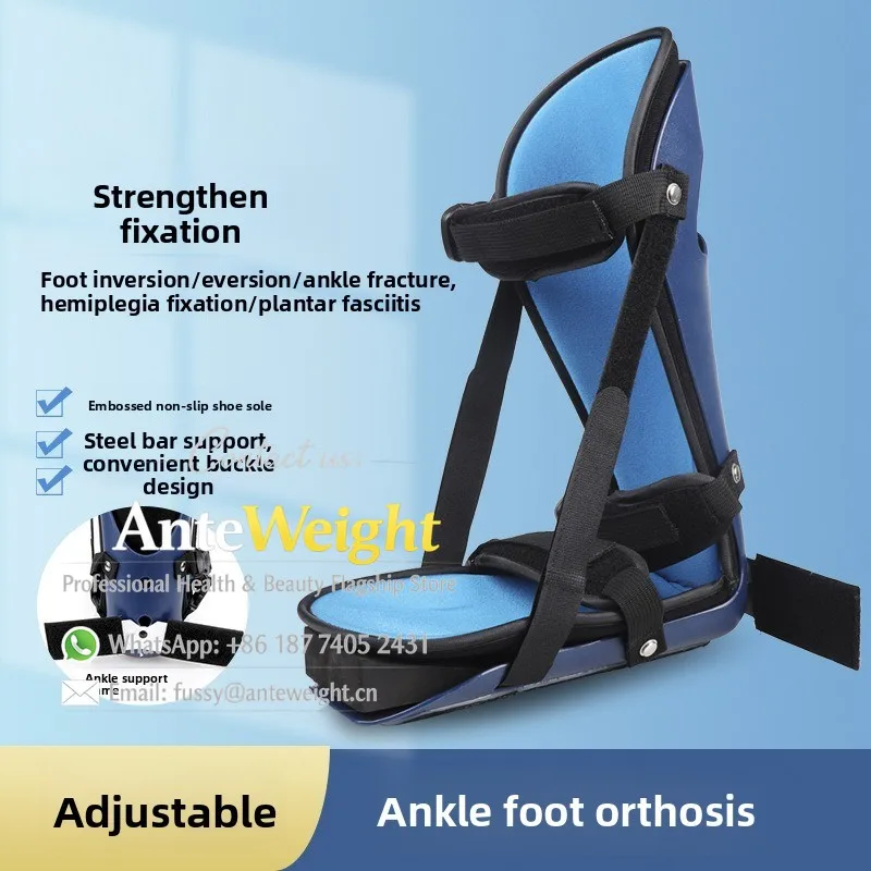 

Adjustable Foot Drop Brace, Night Support for Plantar Fasciitis & Foot Inversion/Eversion | Orthopedic Ankle Splint`