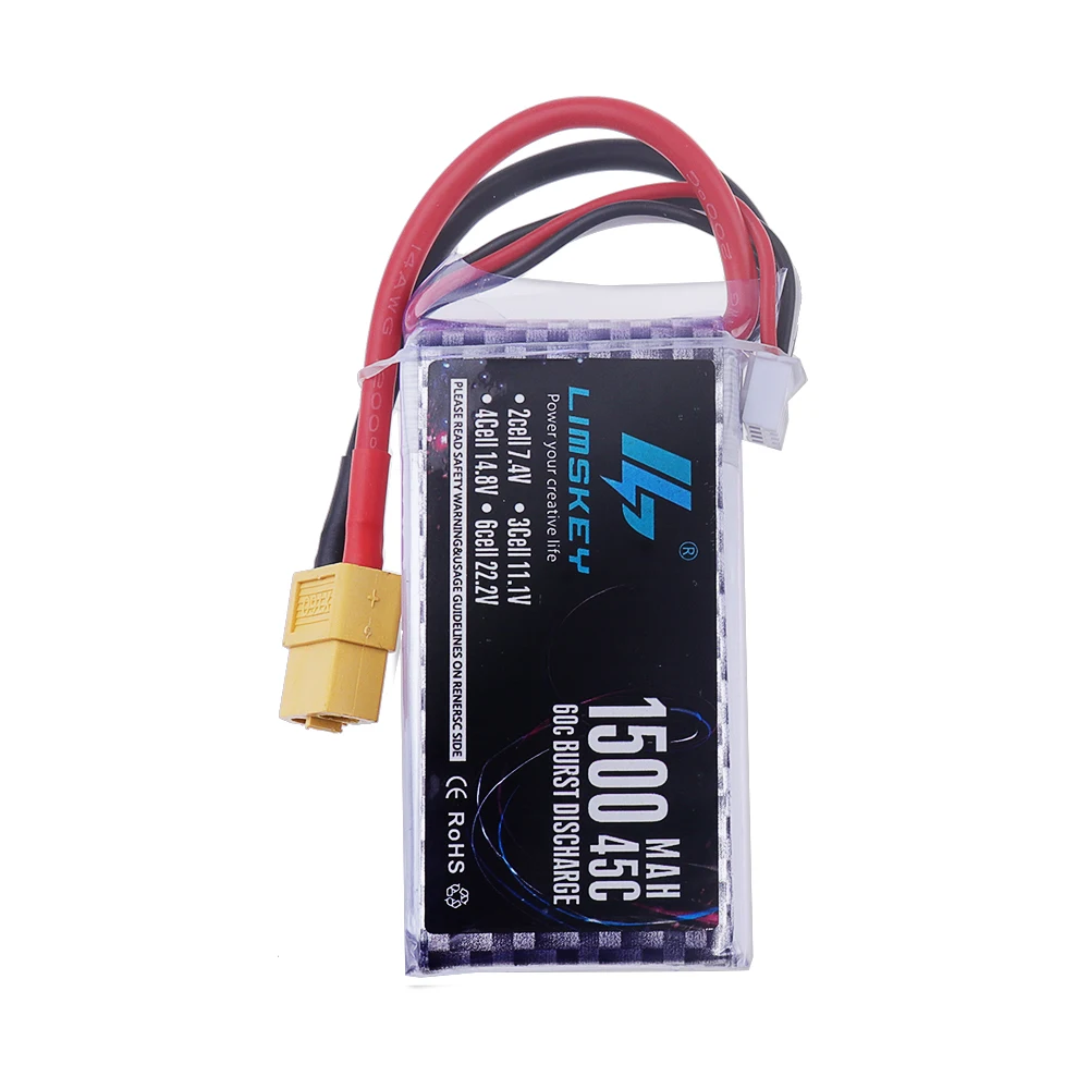 3S 11.1V แบตเตอรี่ Lipo 60C Deans XT60 1500mAh 2200mAh 3300mAh 4200mAh 5200/6500/9800/10400mAh สําหรับ RC รถรถบรรทุก Buggy Racing เรือ