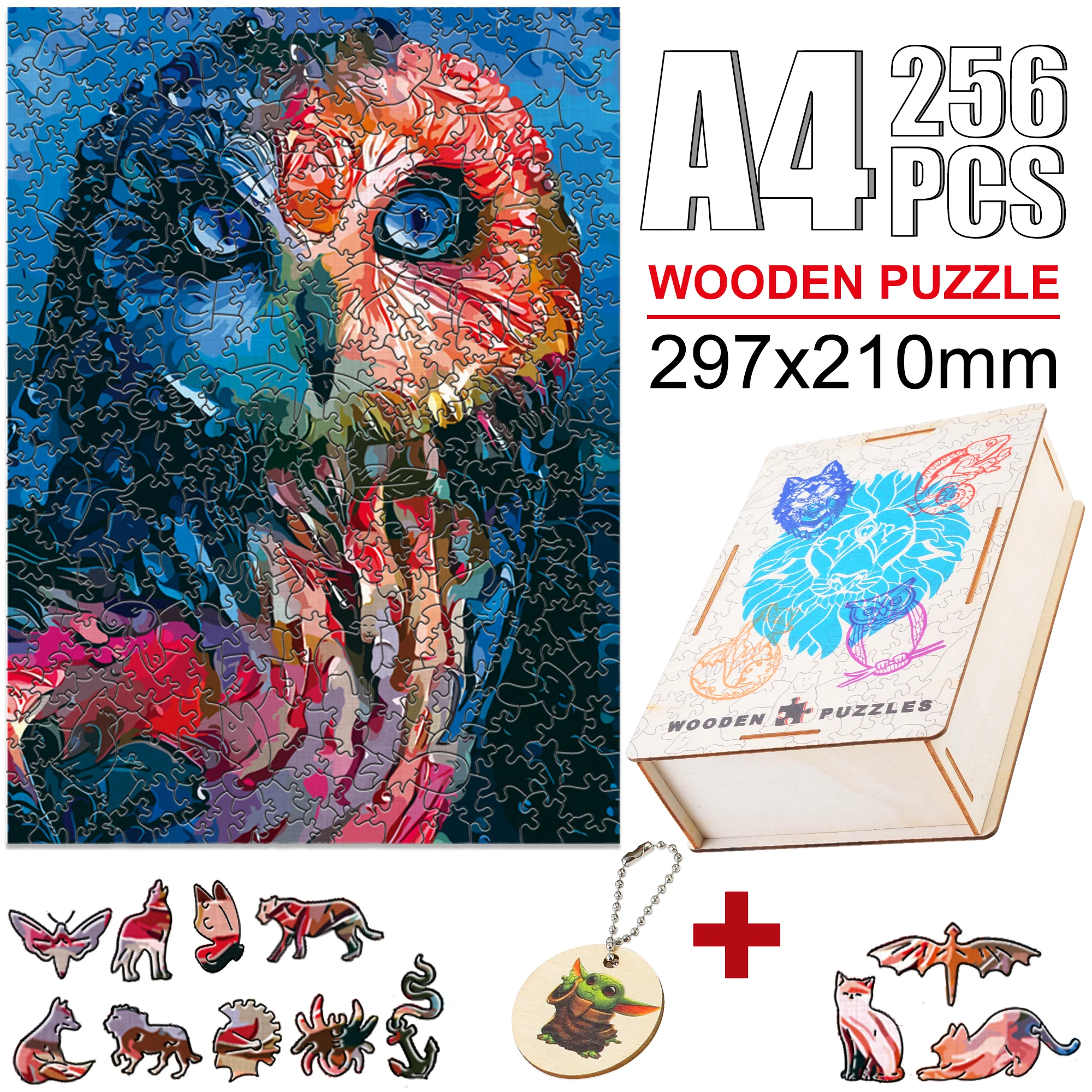 

Exquisite Wooden Animal Puzzles Mysterious Owl Montessori Toy For Kids Adults Interesting Animal Board Set Toy Family Game
