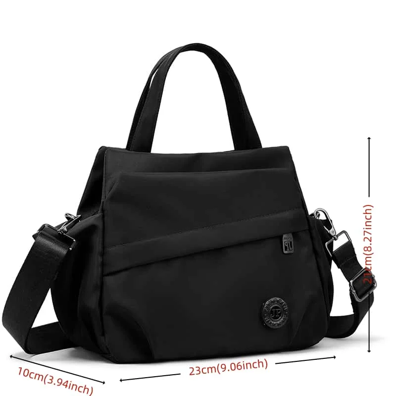 Vintage Nylon Umhängetasche für Damen, Retro-Mode Schulterhandtasche, leichte Handtasche, Trendige Alltags-Pendler-Accessoire – Detail 1