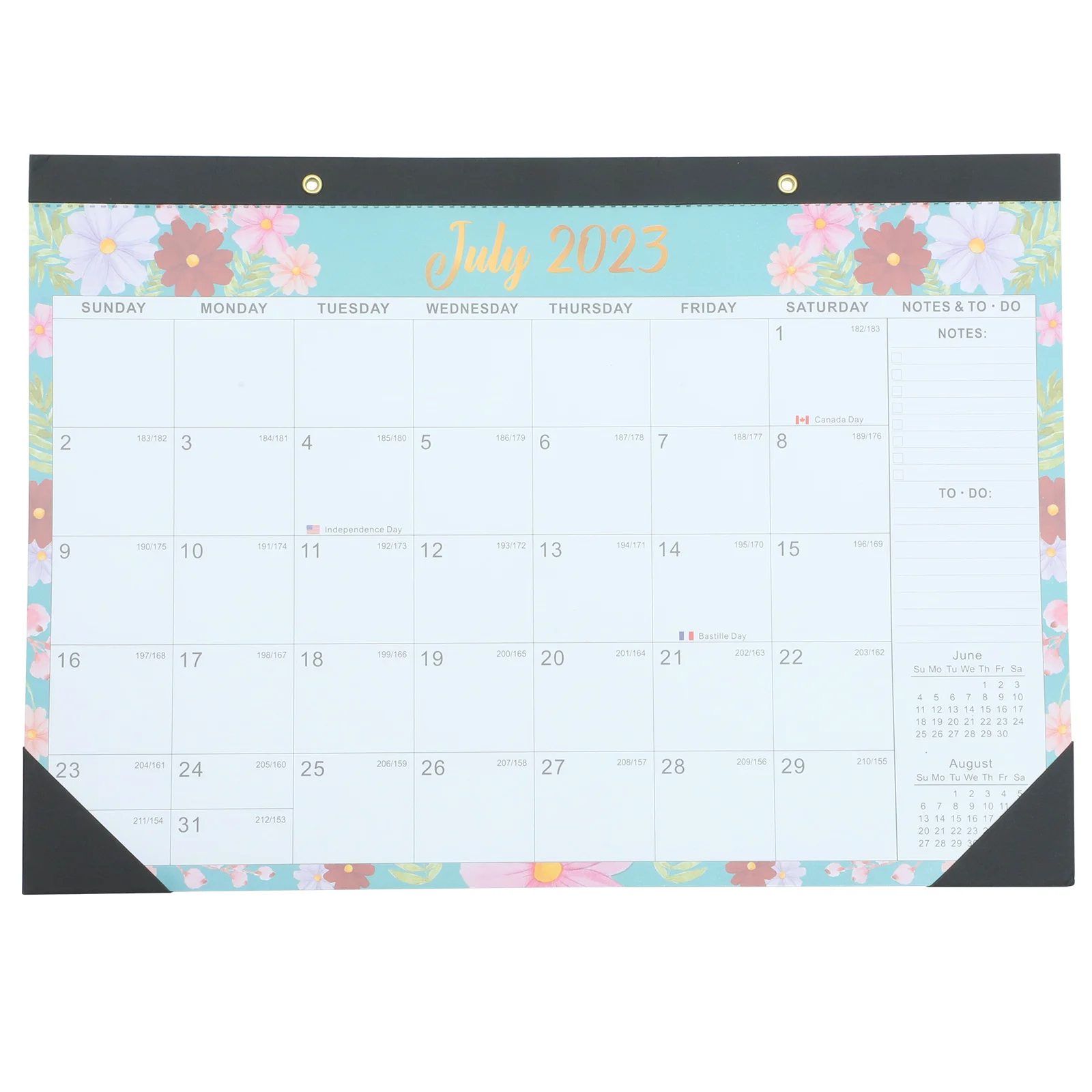 Calendario de pared para el hogar con estampado transparente, planificador mensual diario colgante delicado, calendario de organización para el hogar y la Oficina