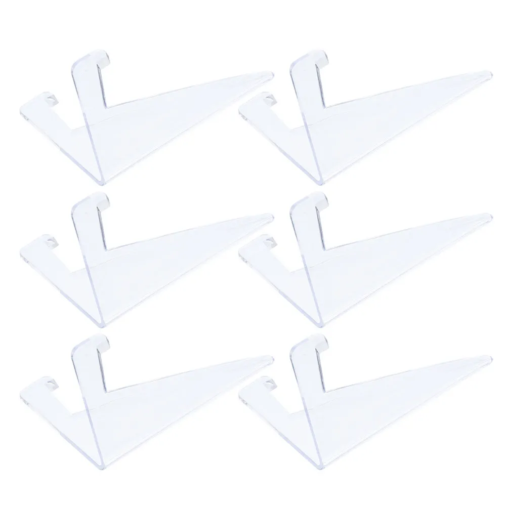 6Pcs Game Card Display Stand Clear Mini Easel for Sports Trading Cards Baseball Card Holder Shelf Trading Cards Display