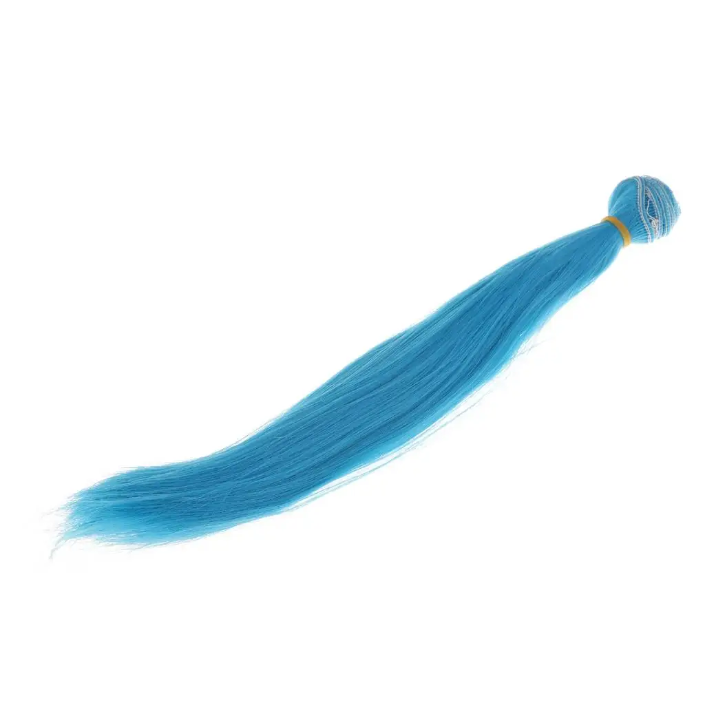 2-4pack BJD Doll DIY Hair Bulk Wigs for Doll Hairpiece Making Supplies Blue